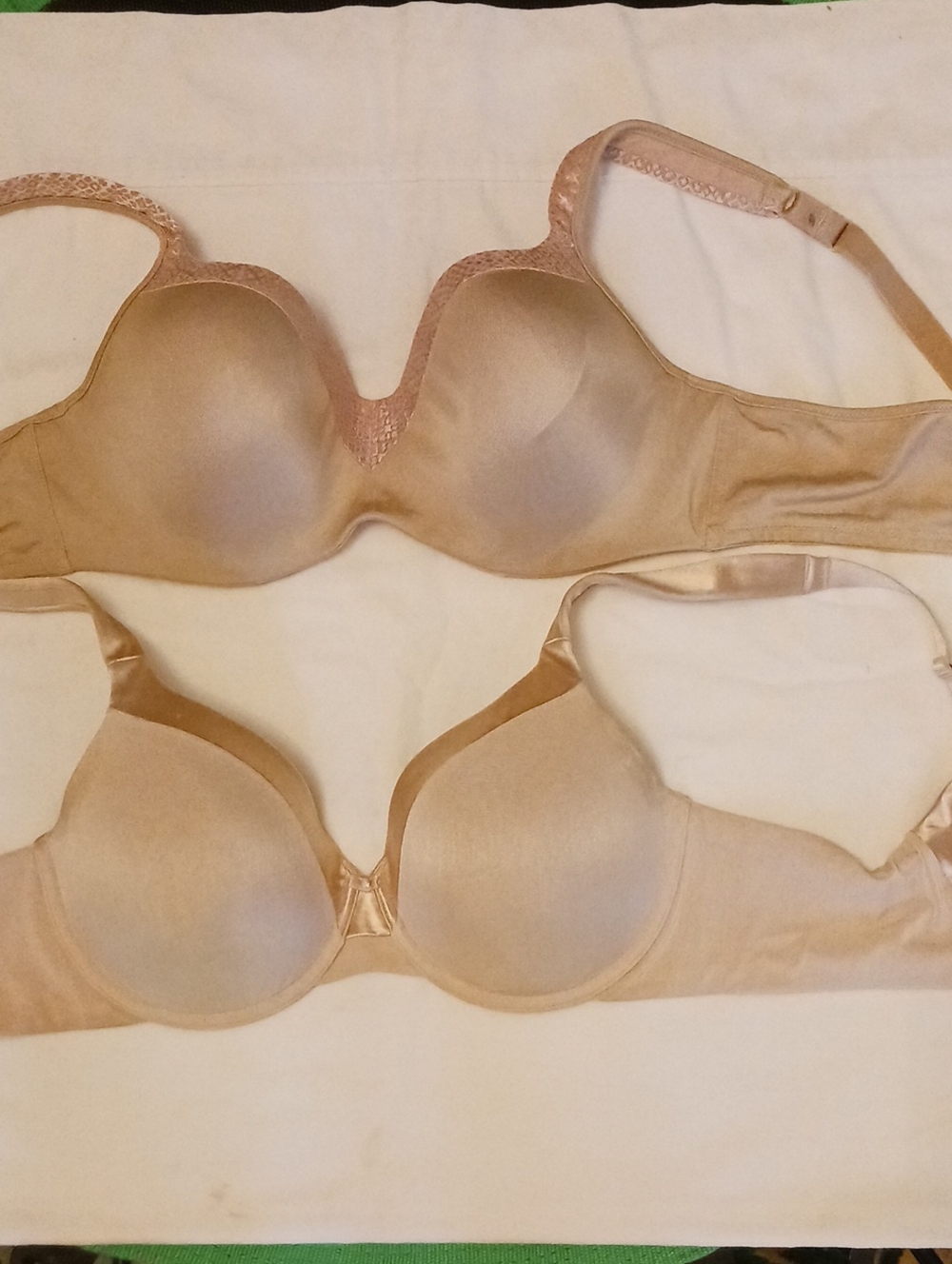 Vanity Fair Beige/Nude Underwire T-Shirt Bras Duo